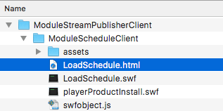 Schedule streams with ModuleStreamPublisher