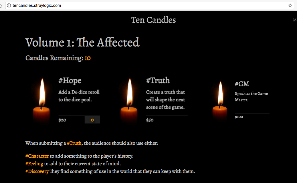 HyperRPG Ten Candles