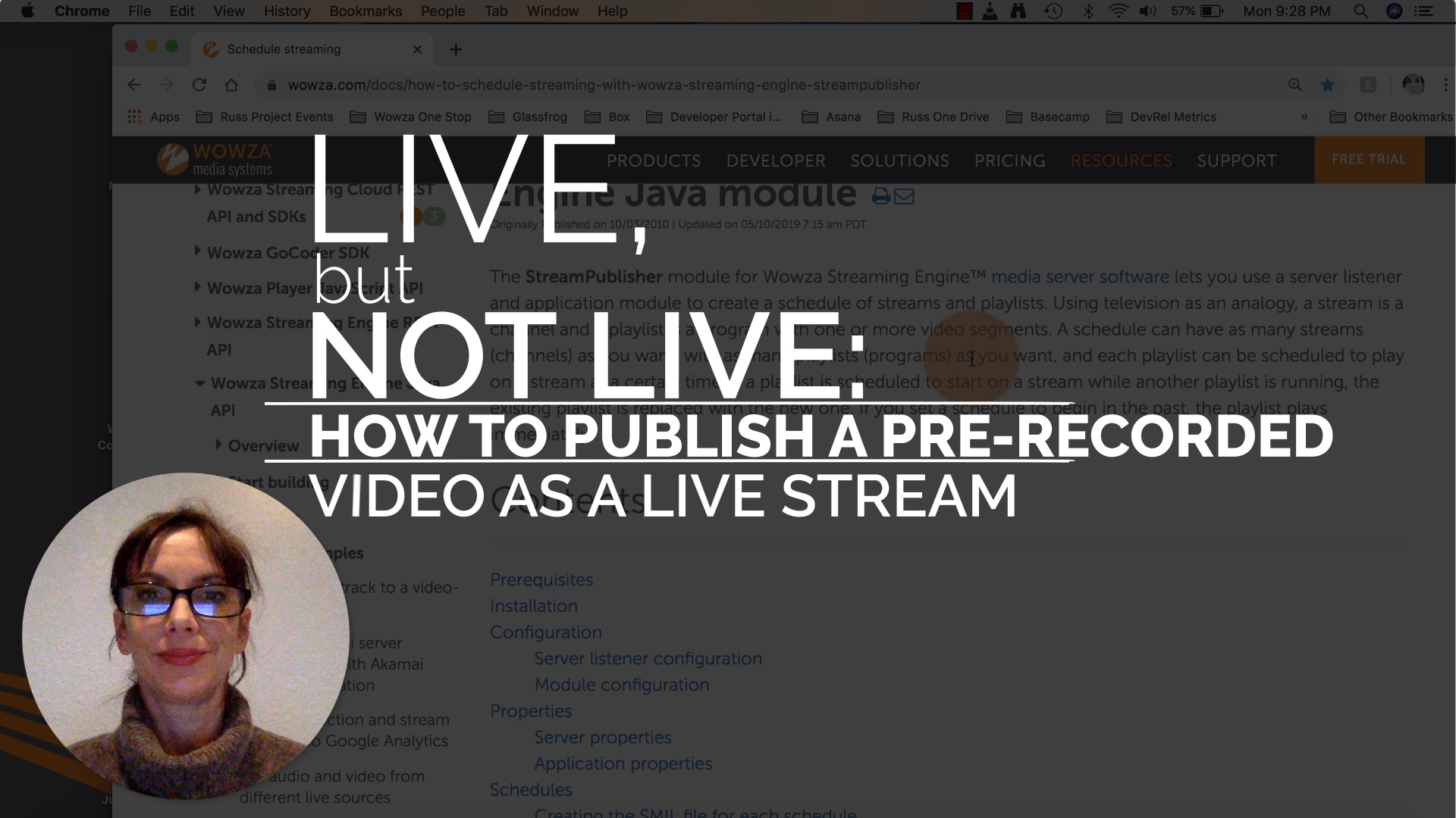 How to Publish a Pre-Recorded Video as a Live Stream Wowza