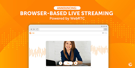 webrtc browser based live streaming