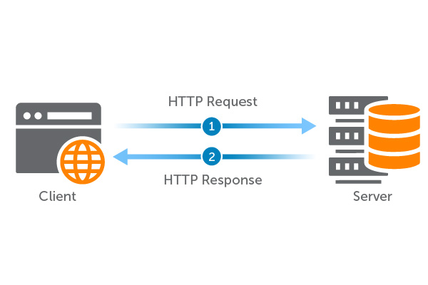 Diagram: HTTP Request and HTTP Response Between Client and Server