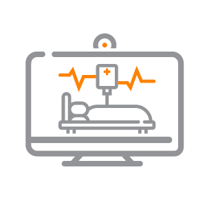 patient streaming monitoring icon