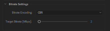 adobe media encoder bitrate settings