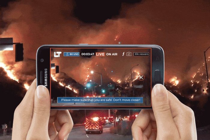 Maintaining safe distance while live streaming breaking news